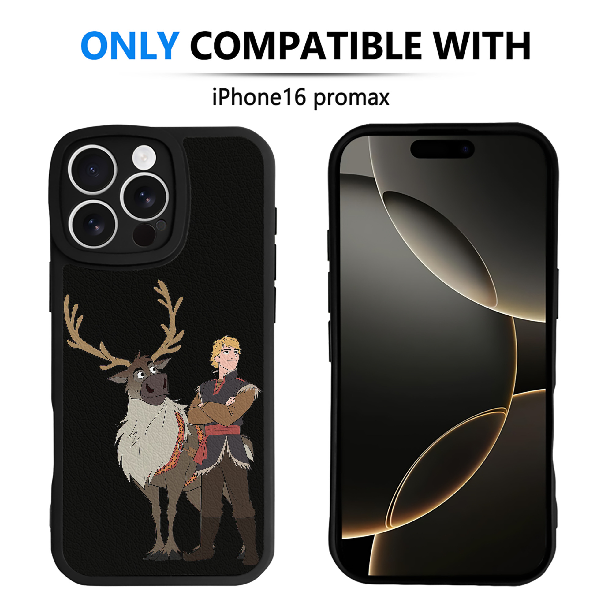 （画像用） アナと雪の女王 アンナ エルサ Frozen Anna Elsa 【iPhone 16シリーズ対応】シリコンスマホケース（レザー調） 材質：シリコン